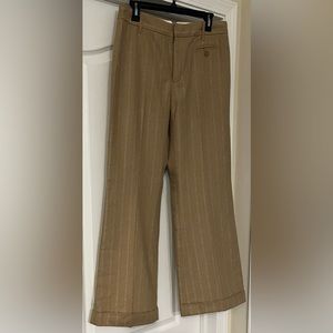 GAP Wool Blend Lined Stretch Khaki Flare Dress Pants. Size 12R